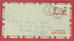 N°Y&T  N°48  ABIDJAN Vers FRANCE    Le   1957 - Briefe U. Dokumente