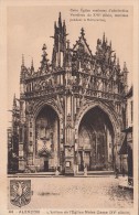 Cp , 61 , ALENÇON , L'Entrée De L'Église Notre-Dame (XVe S.) - Alencon