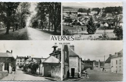 CPSM 95 AVERNES MULTI VUES 1967 - Avernes