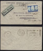 ALGERIE - ALGER / 1935 LETTRE AVION A ENTETE POUR THIONVILLE / COTE 22 €(ref 6364) - Briefe U. Dokumente