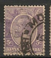 Timbres - Grande-Bretagne (ex-colonies Et  Protectorats) - Kenya Et Ouganda - 1921/25 - 5 C. - - Kenya & Ouganda