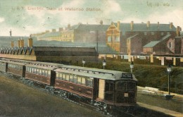 POST CARD ENGLAND  L & Y ELECTRIC TRAIN AT WATERLOO STATION 1906 - Otros