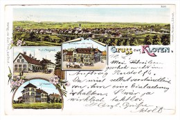 AK ZH Gruss Aus Kloten Ges. 28.10.1909 Ambulant N.30 Litho J. Frey - Kloten