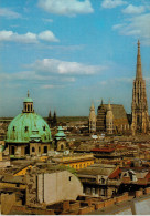 WIEN  PANORAMA   STEPHANSDOM      (VIAGGIATA) - Kirchen