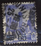 Tunisie - Oblitéré - Charnière Y&T 1937 N° 183 Mosquée Halfaouine à Tunis Surchargé 65c Sur 50c Outremer - Used Stamps