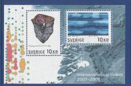 Sweden 2007 Facit # 2588-2589 BL 20. International Polaryear 2007-2008, MNH (**) - Unused Stamps