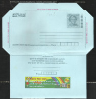 INDIA, 2009, Postal Stationery, Inland Letter, Indira Gandhi, Consumer Awareness, English, ISP, Mint, (**) - Inland Letter Cards
