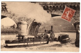 AGEN (47) - La Garonne Et Le Pont-Canal - Ed. Coll. Artistique Nouvelles Galeries E. Billieres, Agen - Agen