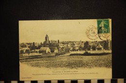 CP, 10, Vue Générale De NOGENT SUR SEINE Vue Prise Du Haut De Ligny Endroit D'ou Les Prussiens... Edit Doizelet - Nogent-sur-Seine