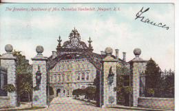 7-Newport Rhode Island-Stati Uniti-U.S.A.Residence C.Vanderbilt-v.1906 X Palermo-2c.Washington NON Dentellato In Basso. - Newport