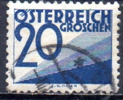 AUSTRIA 1925 Postage Due - 20g  - Blue    FU - Taxe