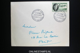 France: FDC 13-4-1957 Etienne Oehhmichen Inventeur De L'helicopter - 1927-1959 Lettres & Documents