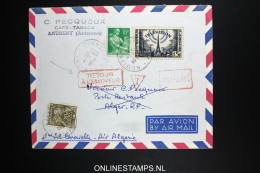 France: Premier Service Aerienne Antheny - Alger Caravelle Air Algerie 1959 Avec Tax 20F - Briefe U. Dokumente