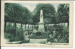 Carte Postale  : Sergines - Monument Aux Morts - Sergines