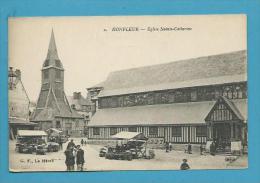 CPA 2 - Marchands Ambulants Eglise Sainte Catherine HONFLEUR 14 - Honfleur