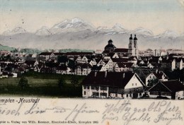 AK  KEMPTEN  - Neustadt  - Karte Gebr.1908 - Kempten