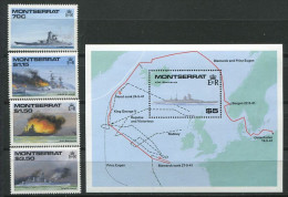 145 MONTSERRAT 1989 - Yvert 723/26 - BF 52 - Feu Navire Guerre Mondiale Neuf ** (MNH) Sans Trace De Charniere - Montserrat