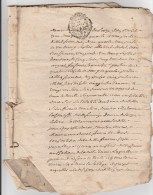 GENERALITE DE PARIS DOSSIER 3 TIMBRES HUMIDES FISCAUX 2 SOLS PETIT PAPIER DU 17/08/1775 - Algemene Zegels