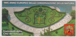 Vaticano 1995 Libretto Anno Europeo Conservazione Natura BOOKLET NATURE - Markenheftchen