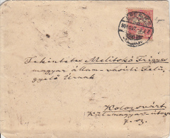 26756- ROYAL CROWN, STAMPS ON COVER, 1907, HUNGARY - Storia Postale