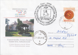 26792- CRISTURU SECUIESC ANNIVERSARY, SPECIAL COVER, TEDDY BEAR SPECIAL POSTMARK, CERAMICS STAMP, 2009, ROMANIA - Lettres & Documents