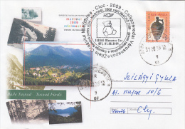 26793- BAILE TUSNAD SPA TOWN, TEDDY BEAR, CHILDRENS PHILATELIC EXHIBITION, SPECIAL COVER, CERAMICS STAMP, 2009, ROMANIA - Lettres & Documents