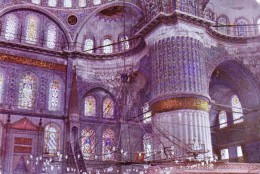 Turkey - Istanbul - The Blue Mosque Interior - Islam