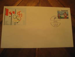 Montreal 1976 Swimming Natation Olympic Games Olympics Fdc Cancel Cover Canada - Swimming