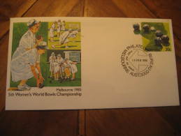 Melbourne 1985 Bowl Bowls Bowling Women World Championships Postal Stationery Cover Australia - Pétanque