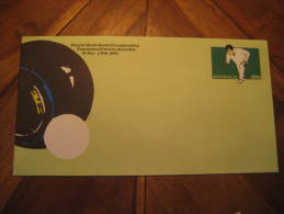 Frankston 1980 Bowl Bowls Bowling World Championships Postal Stationery Cover Australia - Bocce