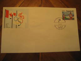 Montreal 1976 Olympic Games Olympics Football Futbol Soccer Fdc Cancel Cover Canada - Covers & Documents