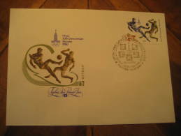 Moscow 1979 Olympic Games Olympics 1980 Football Futbol Soccer Fdc Cancel Cover Russia USSR CCCP - Lettres & Documents