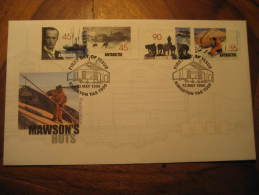 Kingston Tasmania 1999 Mawson 's Huts Antarctics South Pole Fdc Cancel Cover Australian Antarctic Territory AAT - Otros & Sin Clasificación