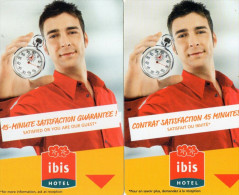 2 CLES D'HOTEL HOTEL IBIS - Hotel Key Cards
