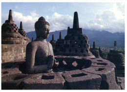 (249) Indonesia - Borobudur Buddha Statue - Buddhism