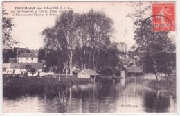 PREUILLY-sur-CLAISE -sur Les Bords De La Claise,usine électrique Et Platanes Du Champ De Foire -ed. Vimont-Neuvy - Mettray