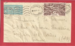 N°Y&T  N°PA31  DOUALA   Vers   FRANCE 1947 - Luchtpost