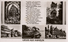 AK Gruss Aus Hameln - Mehrbildkarte-  Gel. 1950 - Hameln (Pyrmont)