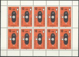 DDR 1981 Mi-Nr. 2601 Kleinbogen ** MNH - 1981-1990