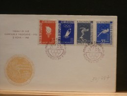 54/487     FDC   ROUMANIE - Ete 1956: Melbourne