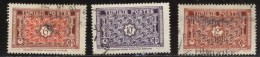 Tunisie - Oblitéré - Charnière Y&T 1947 N° 317 - 318 - 318B Décoration De La Grande Mosquée De Kairouan  6f 10f 12f - Used Stamps