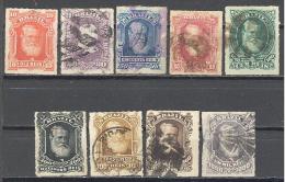 Bresil: 9 Valeurs Entre Yvert N° 37/46°; Cote 84.25€ ( Le 46 Clair, Non Compté ) - Used Stamps