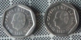 DOS MONEDAS DE 200 PTAS.: AÑOS 1986 Y 1987 - 200 Pesetas