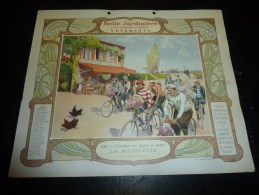 LA BELLE JARDINIERE VETEMENTS - ILLUSTRATION POUR CALENDRIER DE 1906 THEMATIQUE SPORT - LA BICYCLETTE, VELO CYCLISTE - Deportes
