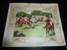 LA BELLE JARDINIERE VETEMENTS - ILLUSTRATION POUR CALENDRIER DE 1906 THEMATIQUE SPORT - LE POLO CHEVAUX - Deportes