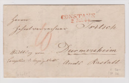 Heimat DE BW Constanz 1844-07-02 Brief Nach Durmersheim - Préphilatélie