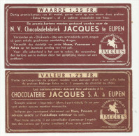 -1 X Waardebon  Van 1,25 Frank. - ***N.V.  Chocolaterie. - JACQUES. *** - Chocolade