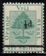 Orange Free State - 1882 ½d On 5s (*) # SG 36 - Orange Free State (1868-1909)