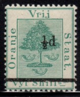 Orange Free State - 1882 ½d On 5s (*) # SG 36 - Stato Libero Dell'Orange (1868-1909)