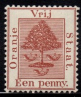 Orange Free State - 1868 1d Pale Brown (*) # SG 1 - Oranje Vrijstaat (1868-1909)